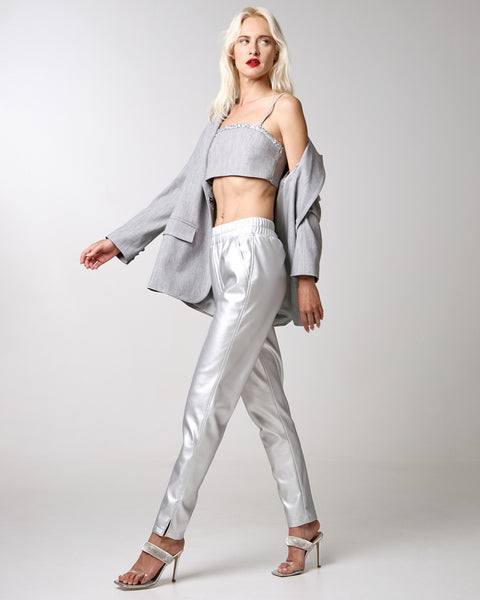 GREY Crop Top
