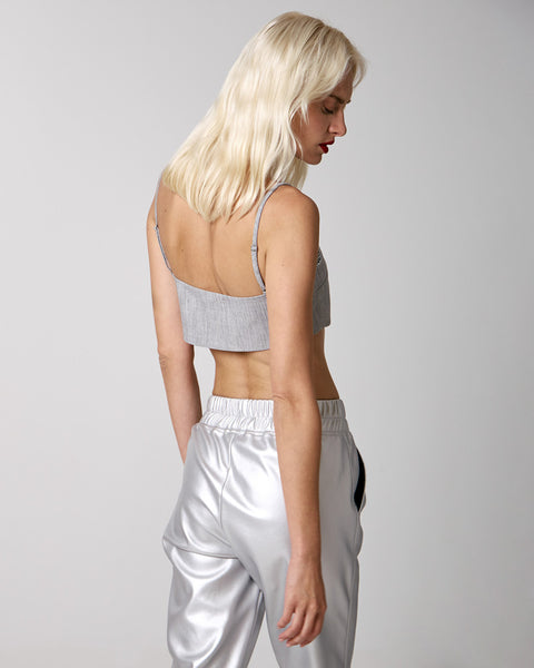 GREY Crop Top