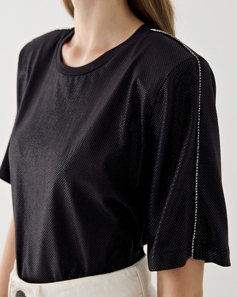 SHIMMER Black T-Shirt