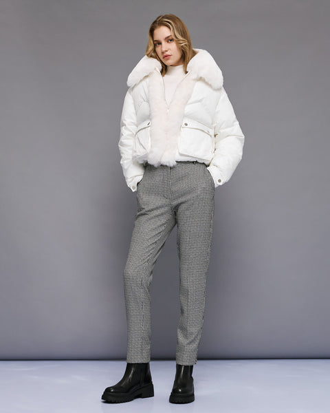 SNOW Fur Bomber Jacket