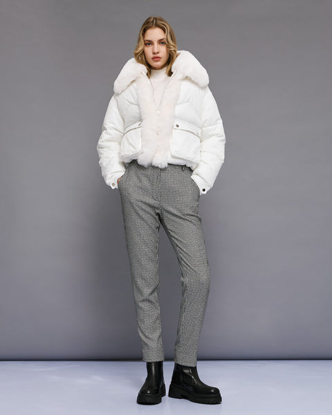SNOW Fur Bomber Jacket