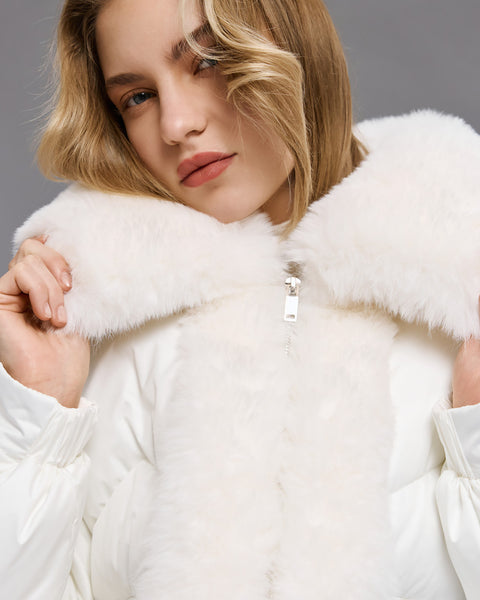SNOW Fur Bomber Jacket