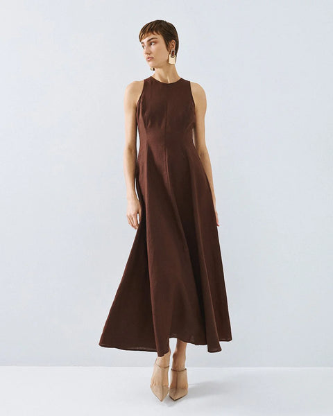 CLOCHE Brown Dress