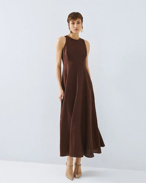 CLOCHE Brown Dress