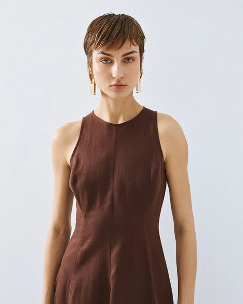 CLOCHE Brown Dress