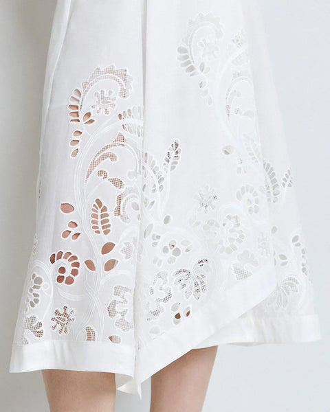 CLARISSE White Broderie Dress