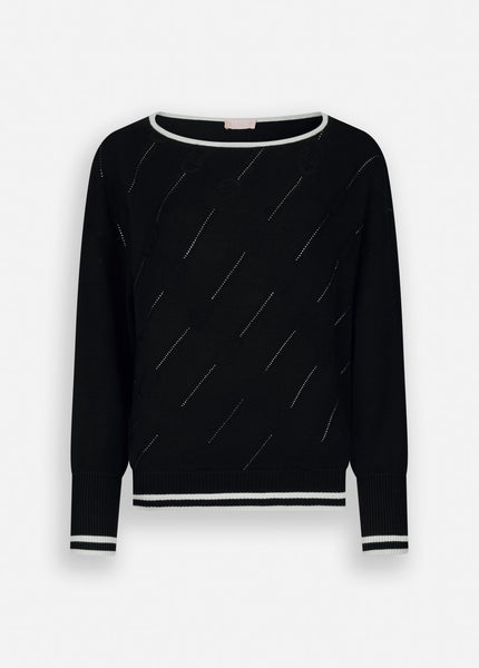 BLACK Strass Jumper