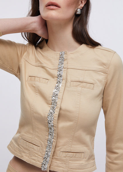 BEIGE Denim Jacket