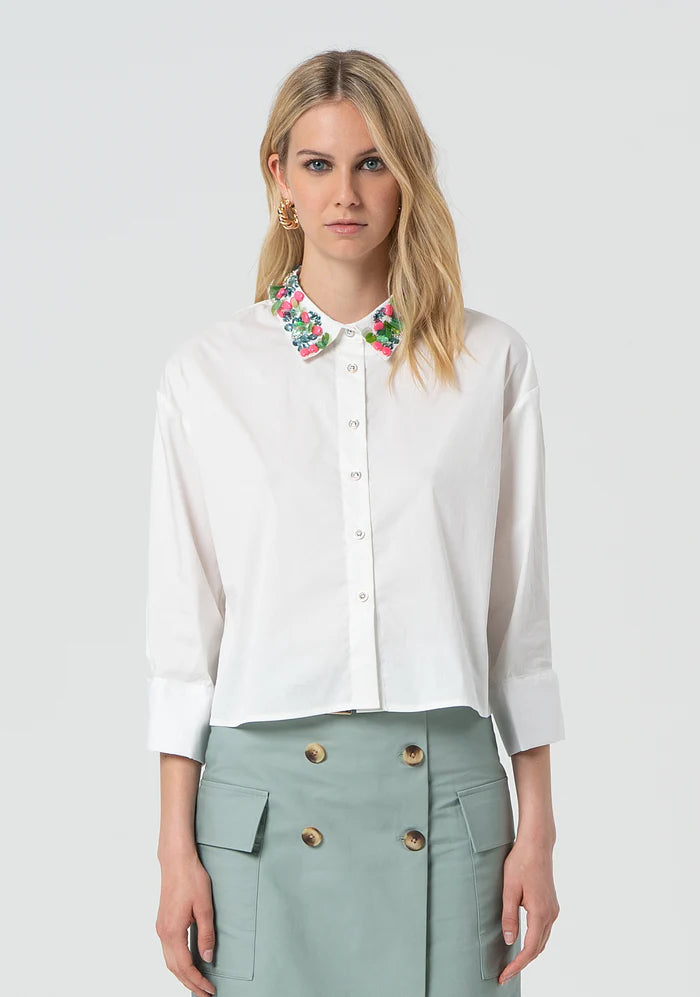 BUBBLES Cropped Shirt
