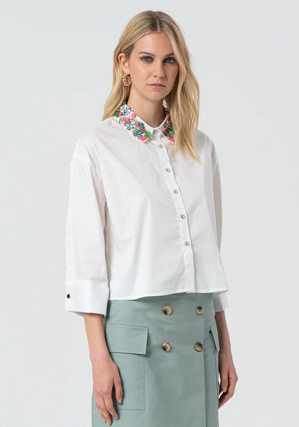 BUBBLES Cropped Shirt