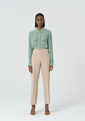 STRIPE Beige Pants