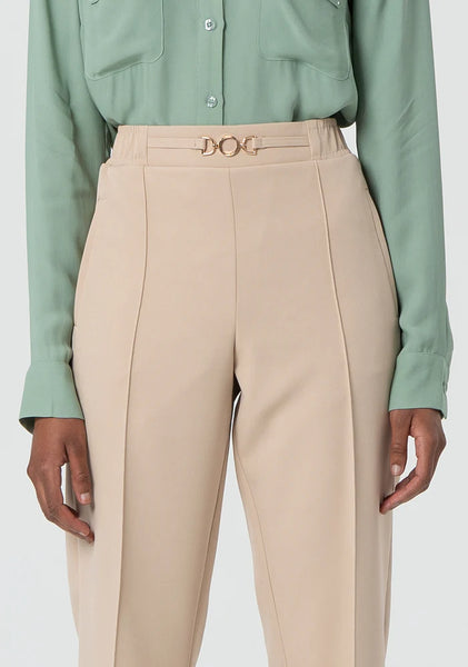 STRIPE Beige Pants