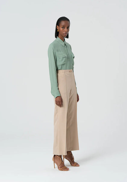 STRIPE Beige Pants
