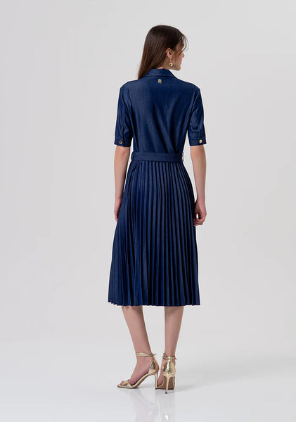 PLISSE  Denim Dress