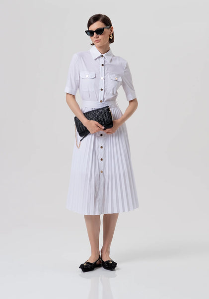 PLISSE White Dress