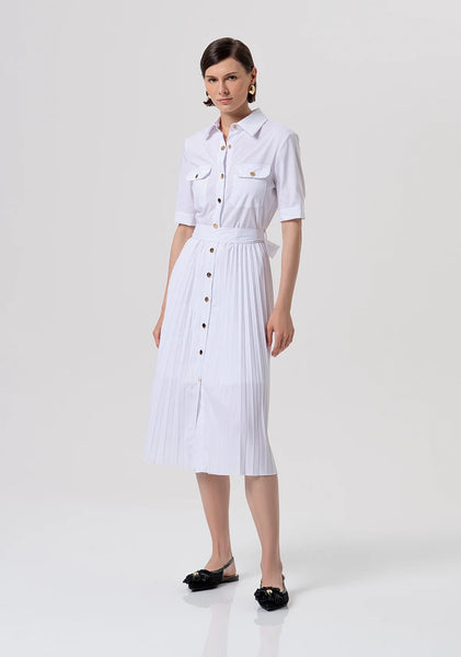 PLISSE White Dress