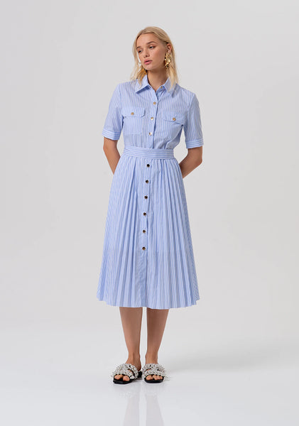 PLISSE Baby Blue Dress