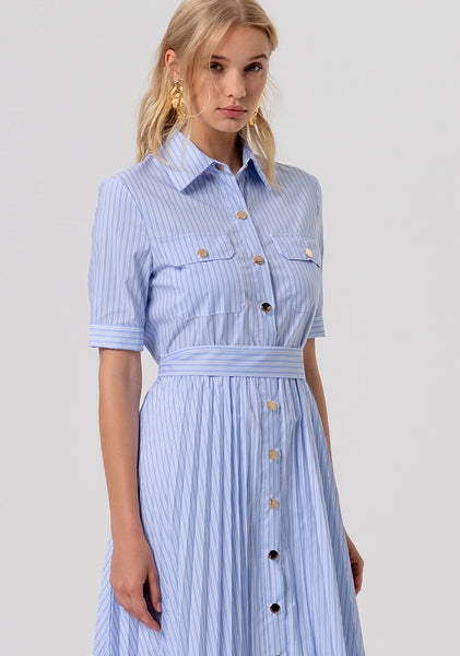 PLISSE Baby Blue Dress