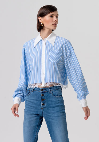 STRIPES Crop Shirt