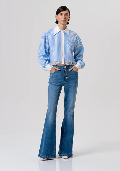 STRIPES Crop Shirt