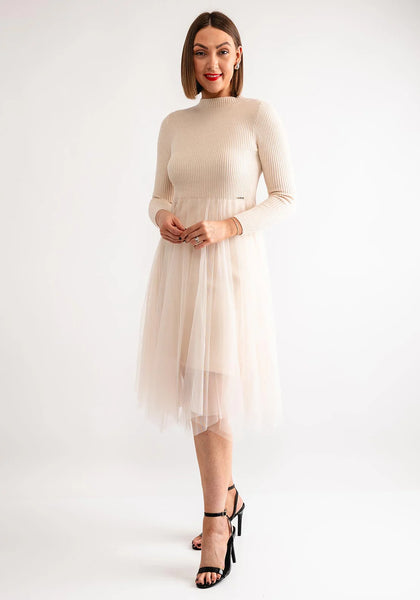 TULLE Beige Dress