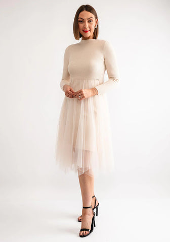 TULLE Beige Dress